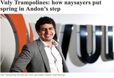 Vuly Trampolines: How naysayers put spring in Andon’s step