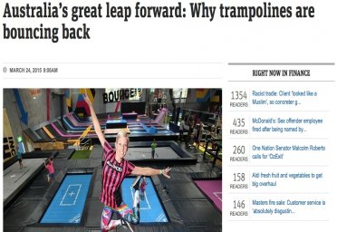 Australia’s great leap forward: Why trampolines are bouncing back