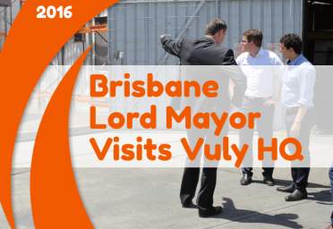 Brisbane Lord Mayor Quirk tours Vuly Trampolines!